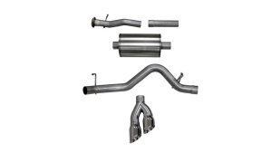 Chevrolet Colorado Performance Exhaust - Single Side Exit - CORSA Performance - Sport Cat-Back - Polished - `15-`16